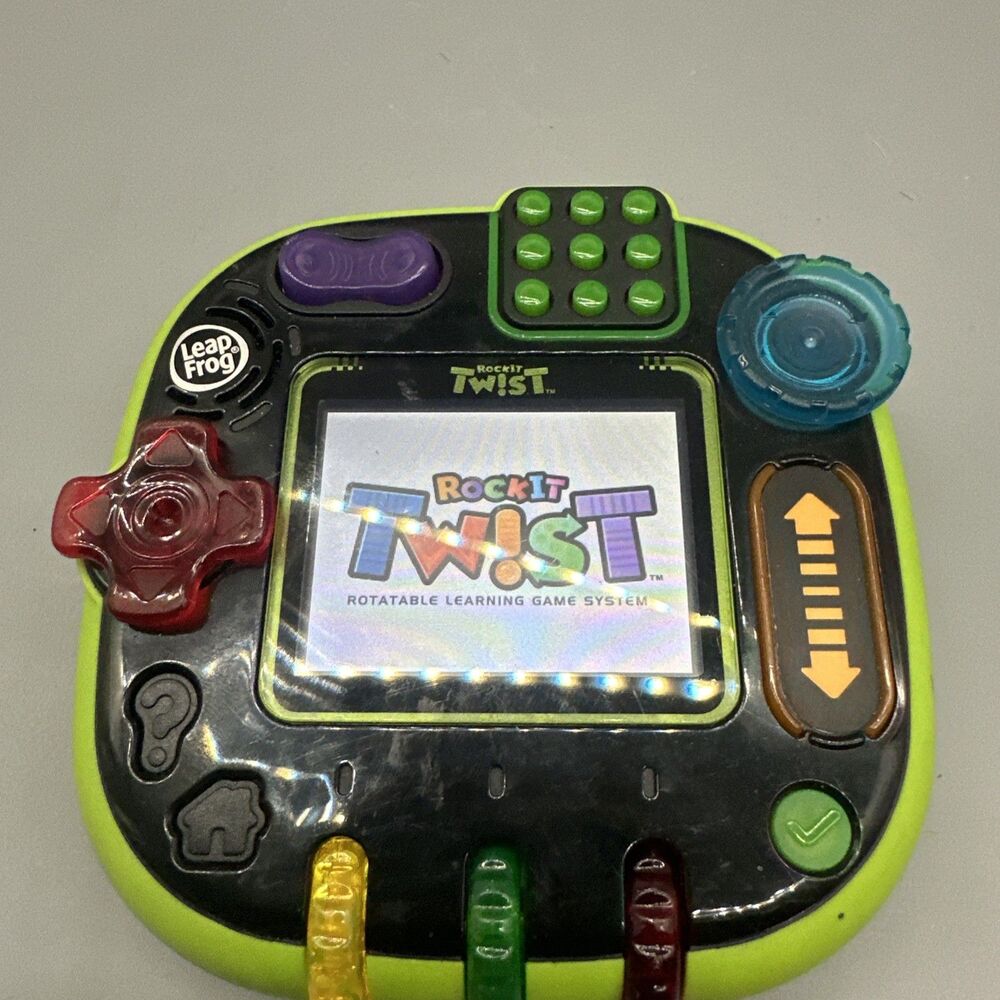Leapfrog Rockit Twist Black/Green Button Control Handheld Learning Game System